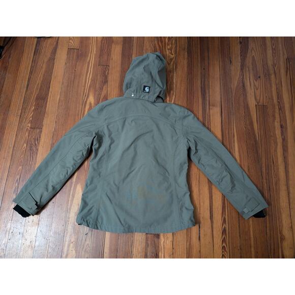 Carhartt For Women Beige Windbreaker Jacket Size XS - Picture 2 of 7